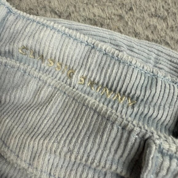American Eagle Jean Womens 2 Long Blue Stretch Classic Skinny High Rise Corduroy - Picture 5 of 7